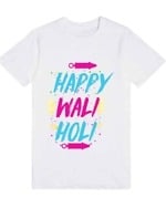 Custom kids family Holi theme t-shirts, fun festive wear