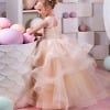 Little princess ball gown with tulle, birthday dress for girls, stylish outfit