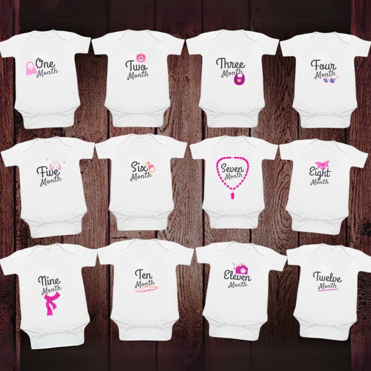 Buy Baby Milestone Personalized Baby Rompers India 12 Months of