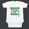 My half birthday baby romper, cute milestone outfit for infants