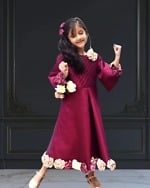 Baby girl birthday party gown pink elegant design stylish comfortable celebration wear