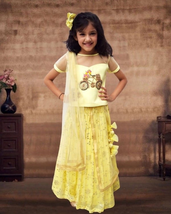 Lehenga for baby girl, festive party dress, cute and stylish