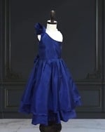 Baby girl one-shoulder pageant gown, toddler, birthday or party, elegant and stylish