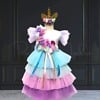 Rainbow unicorn birthday dress-up costume for girls, cute party outfit
