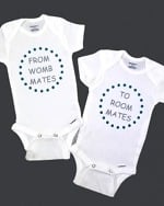 Twin baby romper set for newborn boys girls cute daily wear outfit