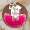 Half birthday outfit for baby girl celebration dress