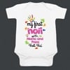 Daddy and Mommy’s first Holi romper for baby boys and girls, cute festival wear
