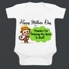 Happy first Mother’s Day outfit, baby girl cute gifting set