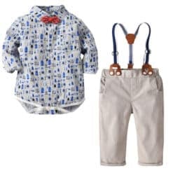 infant-boy-bow-tie-romper-style-shirt-suspender-pants