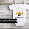 Eid Mubarak newborn romper, baby festive outfit, cute gifting choice