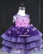 Girls multilayer fancy frock, party wear birthday outfit, cute and stylish