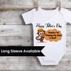 Personalized Fathers Day romper for baby cute celebration gift outfit