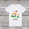 “I Love India” printed customized t-shirt for kids, cute and festive