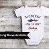"My First 4th of July" onesie for babies, cute festive or party wear
