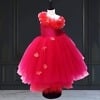 Pink net Indian party wear gown for girls, cute festive outfit