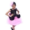 Baby girl black pink dress, stylish special occasion wear