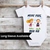 “Mere Pass Bhai Hai” baby onesie, cute and playful for gifting or celebrations