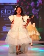 Couture baby girl tail gown, party birthday outfit, elegant and stylish