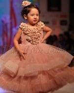Layered party gown for girls, stylish birthday or wedding outfit, cute gift