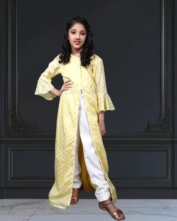 Girls palazzo dress, kids birthday party outfit, stylish and cute