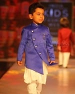Stylish cross button kurta pajama for baby boys, festive & cute
