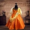 Pattu pavadai dress for newborn baby girl traditional festive wear outfit