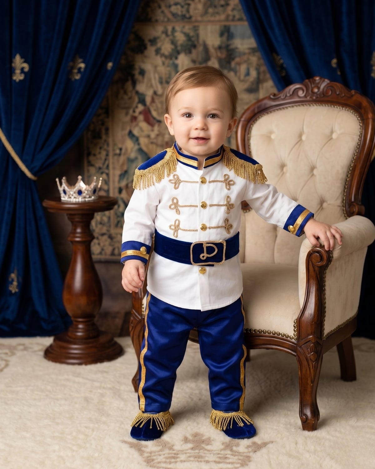 Royal Baby Boy Prince Costume - First 1st Birthday Outfit