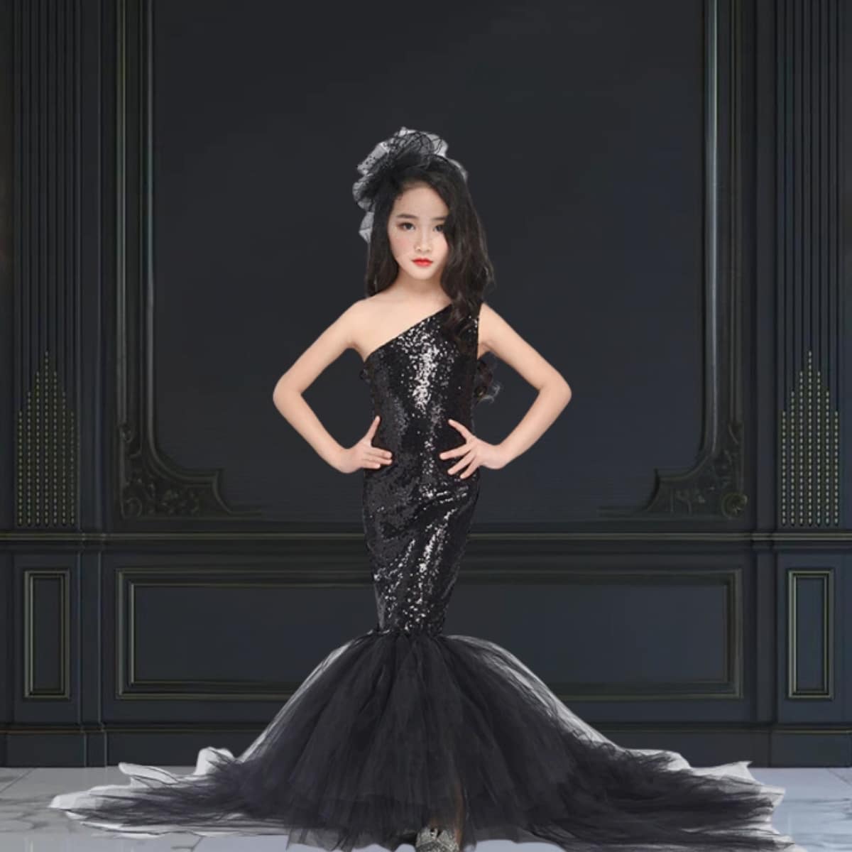 Mermaid Prom Black Fluffy Prom Dresses Prom Dress Pretty Gowns For