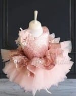 Fancy baby dress for birthdays, cute celebration outfit
