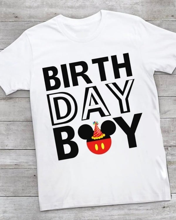 Disney Mickey Mouse birthday t-shirt, kids festive wear
