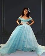 Frozen Elsa dress for girls themed birthday party wear costume