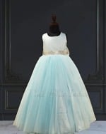 Blue birthday dress for kids stylish party wear celebration outfit