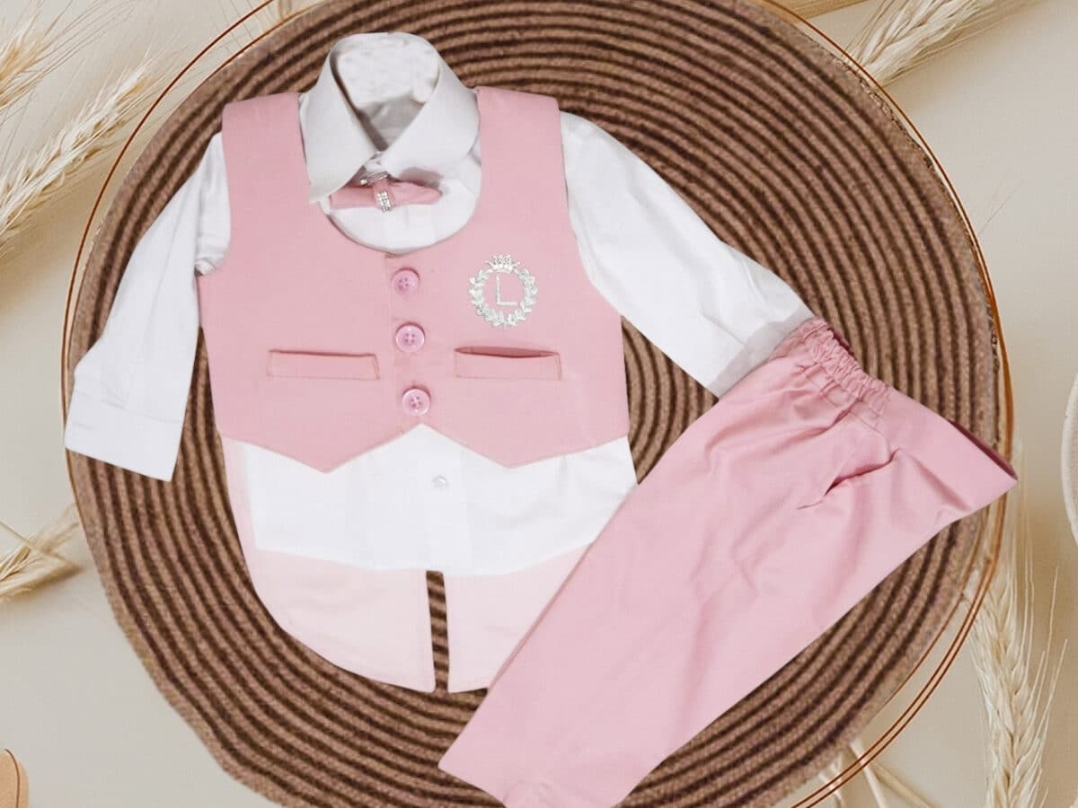 Baby Party Wears For Boys Baby Boy Party Wear Set Pink 6-12 Months