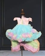 Unicorn birthday dress for girls cute themed party wear outfit