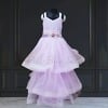 Lilac dress for baby girl cute birthday party wear outfit