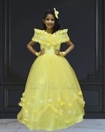 Yellow dress for baby girl cute daily wear comfortable outfit