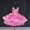 Pink bow dress for baby girl cute birthday party wear outfit
