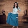 Peplum top with skirt for baby girl stylish festive party wear outfit
