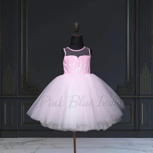 buy-pink-color-birthday-net-gown