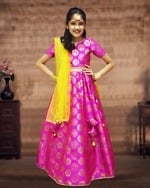 Banarasi silk lehenga for girls elegant wedding festive wear outfit