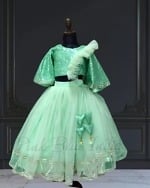 New style crop top lehenga, baby girl festive outfit, stylish gift choice