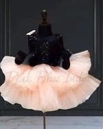 Peplum party wear frock for baby girl full outfit kids party dress