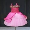 Pink wings gown for baby girl stylish birthday party wear outfit