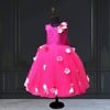 Pink gown dress for girls, cute birthday party outfit