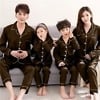 Brown family matching nightwear set, cozy and comfortable for special occasions