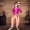 Baby girl angarkha style dress traditional festive wear comfortable ethnic outfit