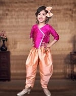 Baby girl angarkha style dress traditional festive wear comfortable ethnic outfit