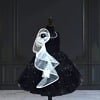 Black party wear gown for baby girl, elegant dress for birthday and evening parties