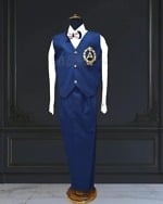 Blue party wear suit for baby boy, stylish outfit for birthday and events