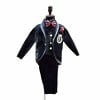 Black velvet tuxedo suit for boys, formal party wear, stylish